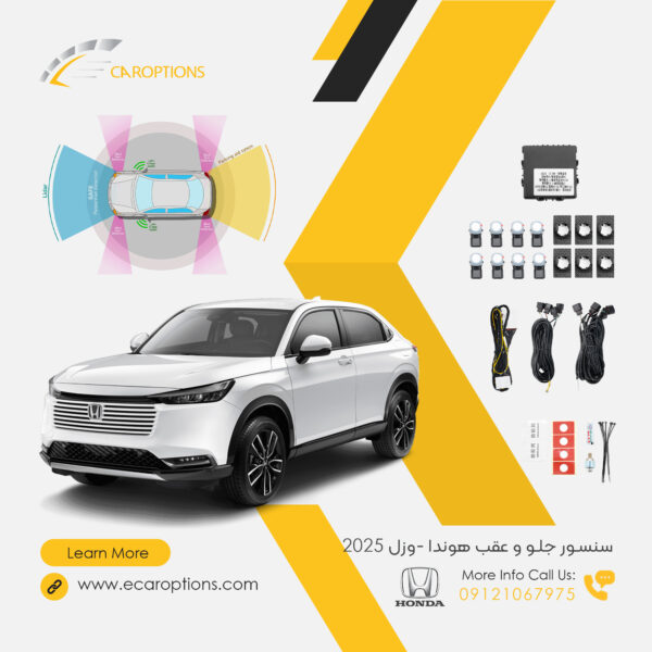 Front and rear sensors for Honda Vezel 2025